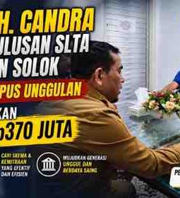 H. Candra Dorong Lulusan SLTA Kabupaten Solok Tembus Kampus Unggulan, Pemkab Siapkan Anggaran Rp370 Juta