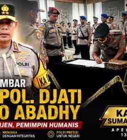 Jenderal Intelijen Pimpin Ranah Minang, Irjen Pol Djati Wiyoto Abadhy Resmi Nahkodai Polda Sumbar