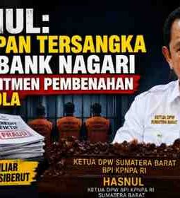 Hasnul: Penetapan Tersangka Fraud Bank Nagari Bukti Komitmen Pembenahan Tata Kelola