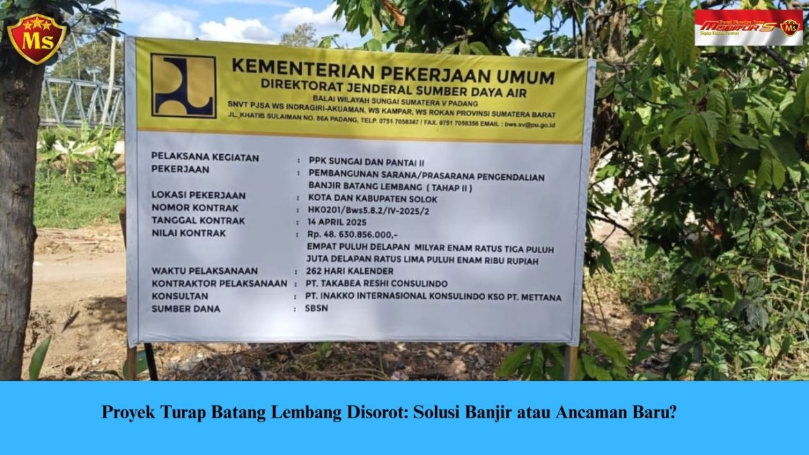 Proyek Turap Batang Lembang Disorot: Solusi Banjir atau Ancaman Baru?